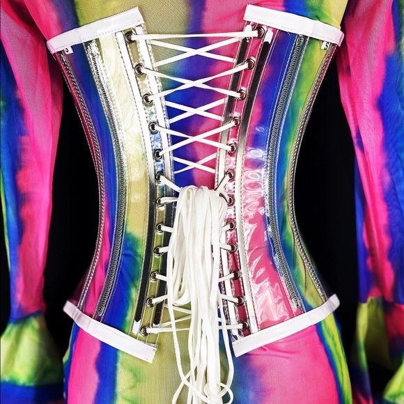 CLEAR CORSET TOP - Picture 7 of 8